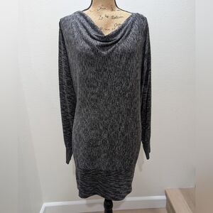EUC INC International Concepts Metallic Cowl Neck Sweater
